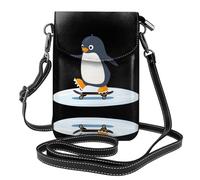 JKDGOJ Skateboard penguin Prints Crossbody bag, mobile phone bag, women's small wallet, a practical gift suitable for going out, exercising, and shopping