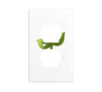 JKDGOJ Small buds with eyes Prints Dual socket wall panel household power cover durable for decorative sockets and switches