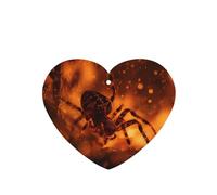 JKDGOJ Spider in Flames Pattern 6-piece Heart Shape car air freshener with hanging type car accessories