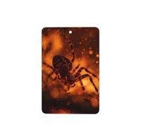 JKDGOJ Spider in Flames Pattern 6-piece Rectangle car air freshener with hanging type car accessories