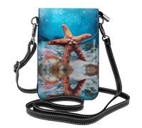 JKDGOJ Starfish on the sea floor Prints Crossbody bag, mobile phone bag, women's small wallet, a practical gift suitable for going out, exercising, and shopping