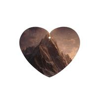 JKDGOJ Stars over the mountains Pattern 6-piece Heart Shape car air freshener with hanging type car accessories