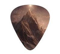 JKDGOJ Stars over the mountains Pattern Guitar plectrum 12 pieces with three thickness plectrum combinations suitable for bass and ukulele