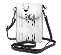 JKDGOJ Strange Deer Prints Crossbody bag, mobile phone bag, women's small wallet, a practical gift suitable for going out, exercising, and shopping