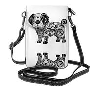 JKDGOJ Strange Dog Prints Crossbody bag, mobile phone bag, women's small wallet, a practical gift suitable for going out, exercising, and shopping