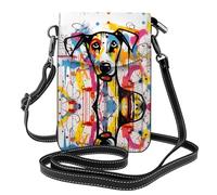 JKDGOJ Strange Doodle Dog Prints Crossbody bag, mobile phone bag, women's small wallet, a practical gift suitable for going out, exercising, and shopping