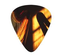 JKDGOJ Strings Light and Shadow Pattern Guitar plectrum 12 pieces with three thickness plectrum combinations suitable for bass and ukulele