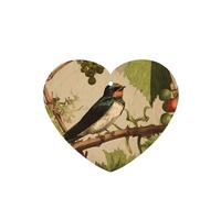 JKDGOJ Swallow on the vine Pattern 6-piece Heart Shape car air freshener with hanging type car accessories