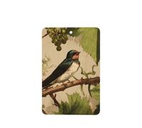 JKDGOJ Swallow on the vine Pattern 6-piece Rectangle car air freshener with hanging type car accessories