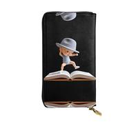 JKDGOJ The boy in the book Prints Women's leather long handheld wallet large capacity credit card zipper bag