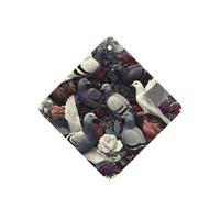 JKDGOJ The Dove in the Wreath Pattern 6-piece Square car air freshener with hanging type car accessories