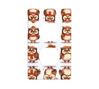 JKDGOJ The Learned Owl Prints Dual socket wall panel household power cover durable for decorative sockets and switches