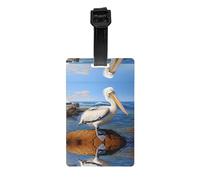 JKDGOJ The Mighty Pelican Pattern Luggage Tags and Travel Bag Tags are Suitable for Both Men and Women to Prevent Luggage