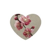 JKDGOJ The proud plum blossom Pattern 6-piece Heart Shape car air freshener with hanging type car accessories