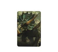 JKDGOJ The terrifying triceratops Pattern 6-piece Rectangle car air freshener with hanging type car accessories