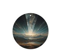 JKDGOJ The twinkling sky Pattern 6-piece Round Shape car air freshener with hanging type car accessories