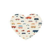JKDGOJ Transportation Collection Pattern 6-piece Heart Shape car air freshener with hanging type car accessories