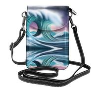 JKDGOJ vast tsunami Prints Crossbody bag, mobile phone bag, women's small wallet, a practical gift suitable for going out, exercising, and shopping