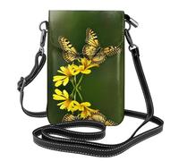 JKDGOJ Yellow butterfly Prints Crossbody bag, mobile phone bag, women's small wallet, a practical gift suitable for going out, exercising, and shopping