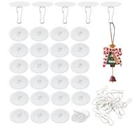 JKDHJK 30pcs Self Adhesive Ceiling Hooks and 30pcs Flagpole Clips No Drilling Hooks Clear Hook Self Adhesive Hooks Hook for Ceilings for Kitchen Bathroom Wall Doors Ceiling