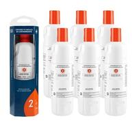 JKDND 6 Pc EDR2RXD1 Replacement Everydrop By Compatible With Whirlpool Ice And Water Refrigerator Filter 2 Replacement Cartridge Every 6 Months/200 Gallons