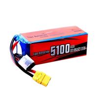 JKDND 6S RC Lipo Battery 22.2V 60C 5100mAh With XT90 Connector Compatible With RC Airplane Aircraft Quadcopter Drone FPV Helopter