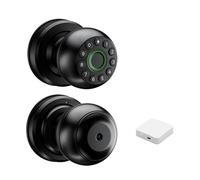 JKDND Q1 Indoor Smart Lock with Gateway Fingerprint Password Key Bluetooth Compatible with Indoor Wooden and Metal Doors Door Thickness 30X50mm