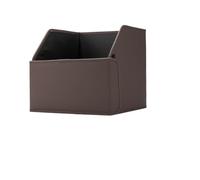 JKELPV Declutter Organiser Bag Car Trunk Organiser Leather Vehicles Storage Accessories Large Capacity Foldable Seat Back Stowing Tidying Organizer Heavy Duty Organiser(Brown,S)