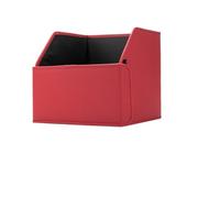 JKELPV Declutter Organiser Bag Car Trunk Organiser Leather Vehicles Storage Accessories Large Capacity Foldable Seat Back Stowing Tidying Organizer Heavy Duty Organiser(Red,S)