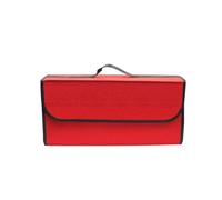 JKELPV Declutter Organiser Bag Car Trunk Organizer Box Large Capacity Folding Storage Bag Fit For Seat Cupra Leon Mk3 Mk2 5f Ibiza 6j 6l Ateca Born FR Heavy Duty Organiser(1pcs-D-Red)