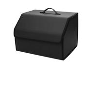 JKELPV Declutter Organiser Bag Leather Car Trunk Fold Large Capacity Organizer Bag Storage Fit For Leapmotor C11 2021 2022 2023 2023 T03 S01 C11 Reev Heavy Duty Organiser(Black,L)