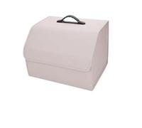 JKELPV Declutter Organiser Bag Leather Car Trunk Fold Large Capacity Organizer Bag Storage Fit For Leapmotor C11 2021 2022 2023 2023 T03 S01 C11 Reev Heavy Duty Organiser(Beige,L)