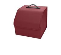 JKELPV Declutter Organiser Bag Leather Car Trunk Fold Large Capacity Organizer Bag Storage Fit For Leapmotor C11 2021 2022 2023 2023 T03 S01 C11 Reev Heavy Duty Organiser(Red,S)