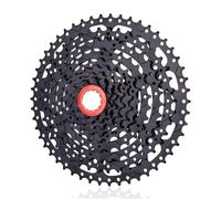JKELPV flywheel Remover Fit For ZTTO 9 Speed Mountain Bike Cassette 11-50T Wide Ratio MTB Bicycle Sprocket 9S Freewheel With M430 M4000 M590 Flywheel Locking Tool(9S 50T Black)