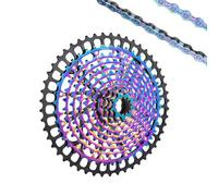 JKELPV flywheel Remover Fit For ZTTO MTB 11 Speed 9-50T Cassette XD Ultimate Pro ULT Golden Rainbow 372g Steel Sprocket 11s 9-50 K7 9 To 50 Flywheel Locking Tool(11s 9-50 PRO RB EL)
