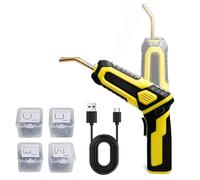 JKELPV Plastic Welding Kit USB Plastic Welding Kit Cordless 2 In 1 Foldable Handle Plastic Welder Gun With 400PCS Hot Staples(A)