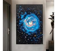 JKEVCBIAX Galaxy Dreams Canvas Art-Cosmic of Star Rivers in Deep Painting Modern Living Room or Living Room Contemporary Artwork(70x100cm/No frame)