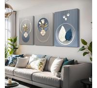JKEVCBIAX Wall Decoration Painting Set - Abstract Flower Wall Art Living Room, Bedroom, Office(50x70cmx3/No frame)