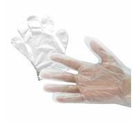 JKG® 100 Disposable Gloves - Food Safe Disposable Cooking Gloves | XL Medium Large Plastic Food Prep Gloves | Latex Free, Polyethylene Work Kitchen Disposable Cleaning Gloves
