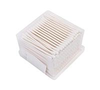 JKG® 200 PACK PAPER STEM COTTON BUDS - Soft Cotton Ear Buds | 100% BIODEGRADABLE | Eco Friendly | Baby Cotton Wool Buds | Lip Stain Cotton Buds | Nail Varnish Tips Swab [In Plastic Storage Box Holder]