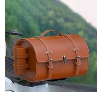 JKGBUK Motorcycle Tail Bag for Yamaha Iron Max (Scooter) 2015, Motorcycle Waterproof Leather Saddle Bags Motorcycle Tool Bag Storage Package Large Capacity Rear Seat Saddle Bag,E