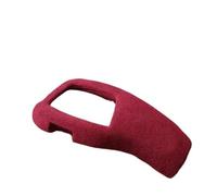 JKgfhFJ Gear Shift Knob Manual Car Gear Shift Knob Cover Protector Fit for BMW 1/2/3/4/5/6 Series/X3/X4/X5/X6 2010-2019 Suede Modified Top Sticker(WineRed)