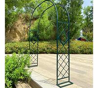 JKGHK Plants Climbing Garden Arch,Wrought Iron Grid Rose Arch,Outdoor Garden Decorative Pergola Arch Arbor,Easy To Install,for Outdoor Lawn Terrace Weddings And Romantic Evenings