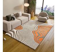 JKGHK Portable Heated Floor Mat, Infrared Heated Area Rug with Adjustable Temperature, Plush Detachable Heating Pad, Heating Carpet for Indoor, Living Room, Bedroom(Color E,150x200cm/59x79in)