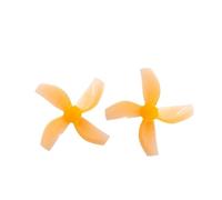 JKGVNCT For RC Aircraft 1S Coreless Brushless Propellers 4 Pairs 35mm 4-Impeller Disc Diameter 1. Inch Shaft Hole 1mm PC(Orange 4pair)
