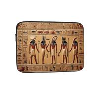 JKIEGOQ Ancient Egyptian Hieroglyph Pattern Portable Laptop Sleeve Case - Shockproof Portable Laptop Sleeve Bag 10 inch for Men and Women Business Travel, Office Daily Use