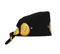 JKIEGOQ Breathable Work Hat Lucky Double Orange Egg Printed Premium Peach Skin Velvet Adjustable, Soft, Versatile
