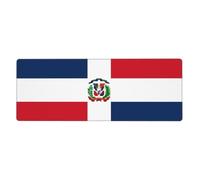 JKIEGOQ Dominican Republic Printing Extra Large Mouse pad Mousepad 12x31.5in for Desktop Computers, laptops, Personal Computers