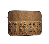 JKIEGOQ Egypt Hieroglyphics Pattern Portable Laptop Sleeve Case - Shockproof Portable Laptop Sleeve Bag 10 inch for Men and Women Business Travel, Office Daily Use