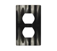 JKIEGOQ Ghostly Shadow by The Tree Printing Double Socket Wall Panel Electrical Socket Cover Plate Decoration Heat Resistant 4.5x2.76in